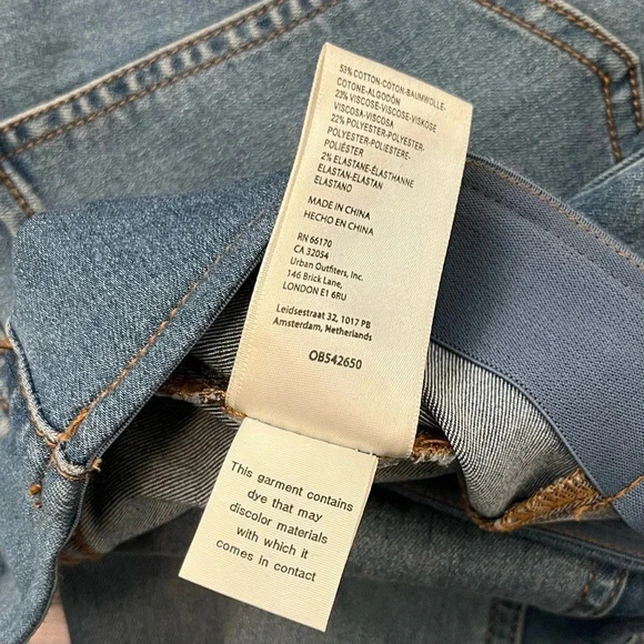 Free People Penny Pull-On Dark Wash Blue Mid Rise Flare Jeans Women’s Size 26 - Picture 10 of 12